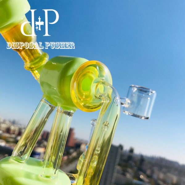 022 7″ Telescopic Triplex Unique Recycle Function Water Pipe Dab Rig - Image 10