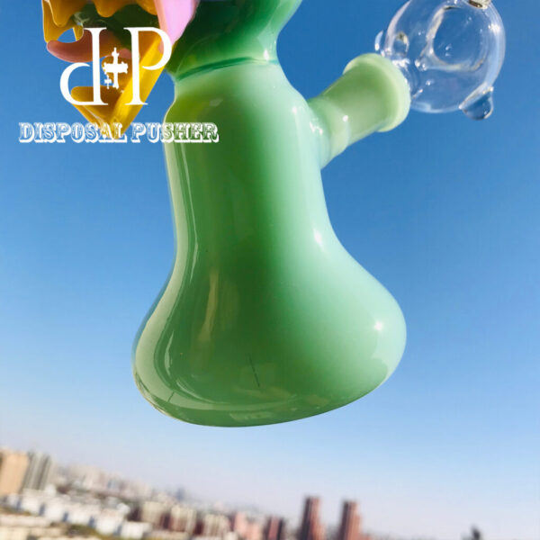 017MBY 7.5″ Unique Cute Angry Dragon Heady Art Water Pipe Dab Rig - Image 11