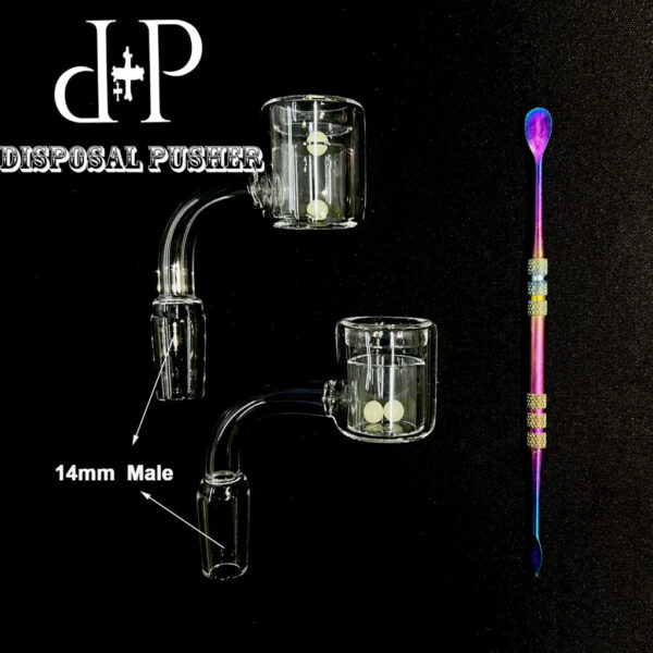 14mm Thermal Quartz Banger With Stainless Steel Spillikin and Terp Pearls Kit - Image 6