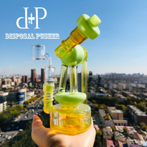 022 7″ Telescopic Triplex Unique Recycle Function Water Pipe Dab Rig - Image 5