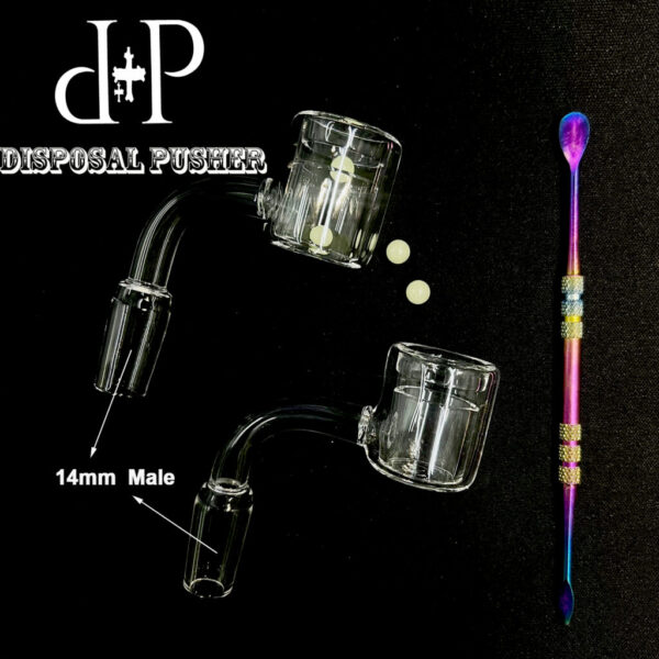 14mm Thermal Quartz Banger With Stainless Steel Spillikin and Terp Pearls Kit - Image 7