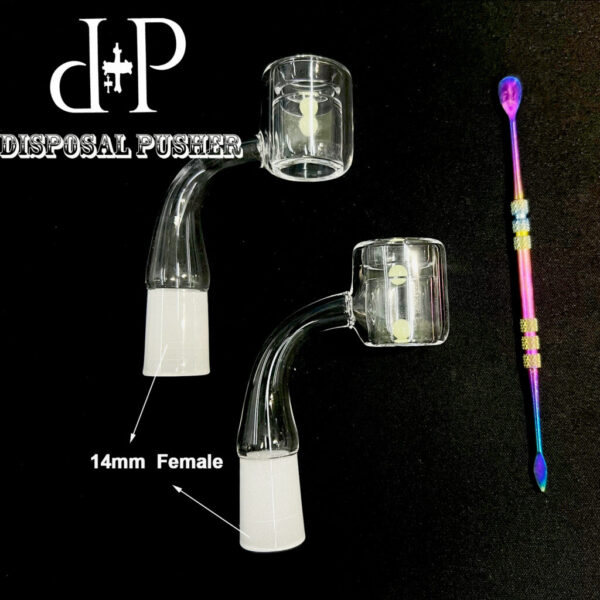 14mm Thermal Quartz Banger With Stainless Steel Spillikin and Terp Pearls Kit - Image 8