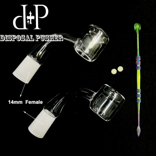 14mm Thermal Quartz Banger With Stainless Steel Spillikin and Terp Pearls Kit - Image 9
