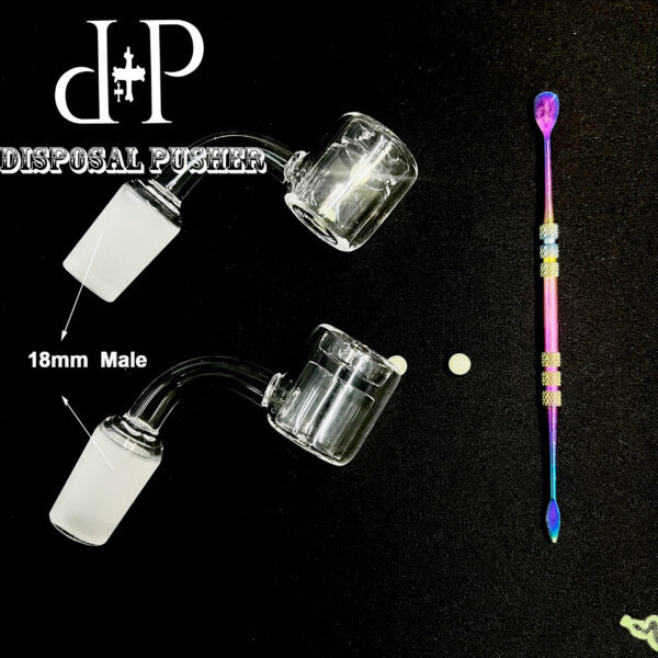 14mm Thermal Quartz Banger With Stainless Steel Spillikin and Terp Pearls Kit - Image 11